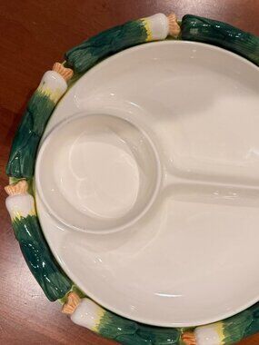 ANTIQUE SHAFFORD ORIGINAL JAPANESE HAND-PAINTED CHIP 1987 CHIP AND DIP PLATTER